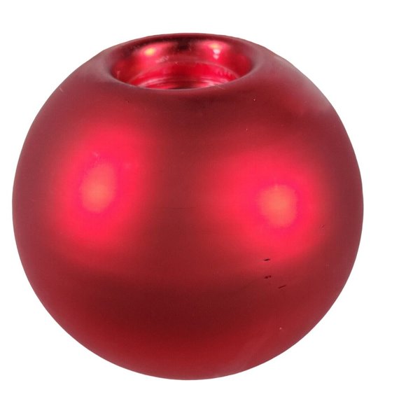 Dept 56 Votive Candle Holder Red Mercury Glass Tea Light Ornament w‎ Box - Picture 6 of 9